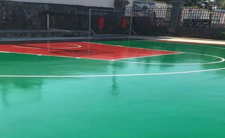 黄山篮球场翻新地面